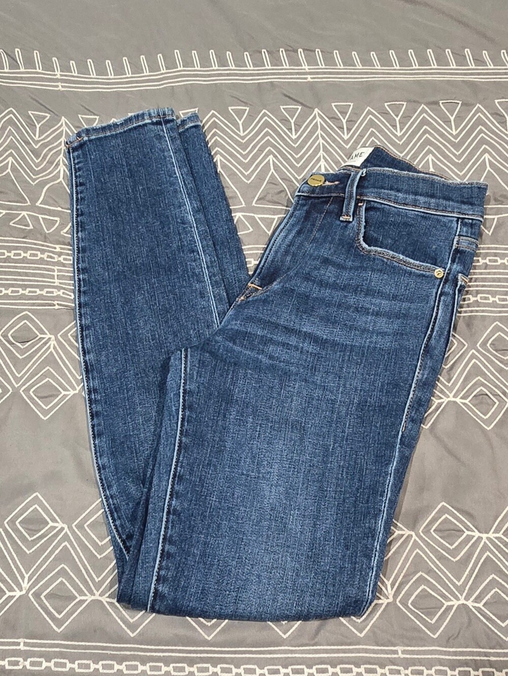 Frame Le High Skinny Distressed Skinny Jeans Size 26